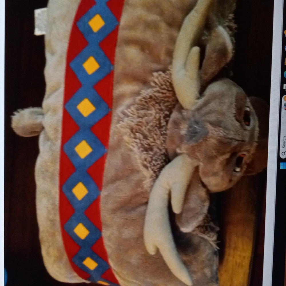Disney Parks FROZEN Sven Brown and Tan Plush Pillow - Picture 2 of 6